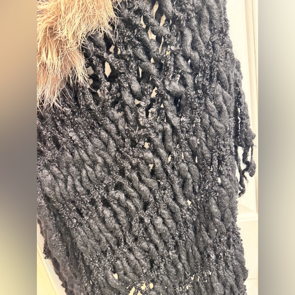 AVIU Long Knitted Vest in Mohair, Wool and Cashmere, Size 42, New with Tags! - Picture 9 of 16
